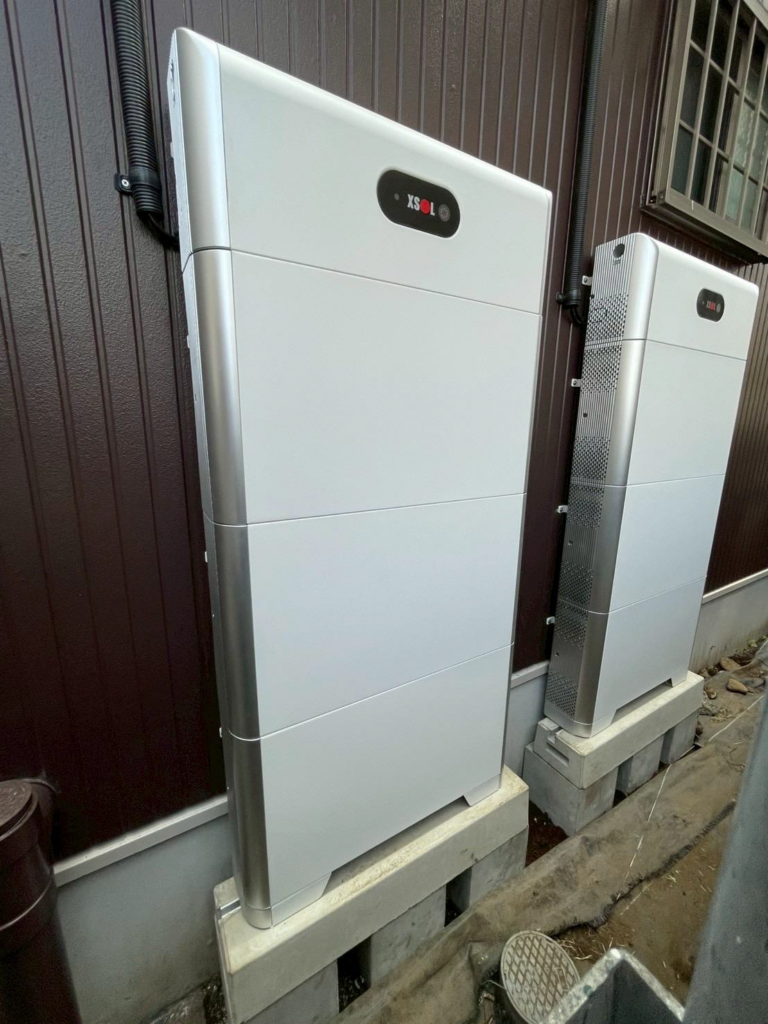 設置された蓄電池