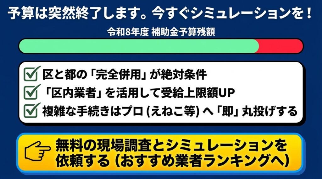 まとめ:荒川区の補助金制度を最大限に活用して賢くエコな暮らしを実現するために のイメージ