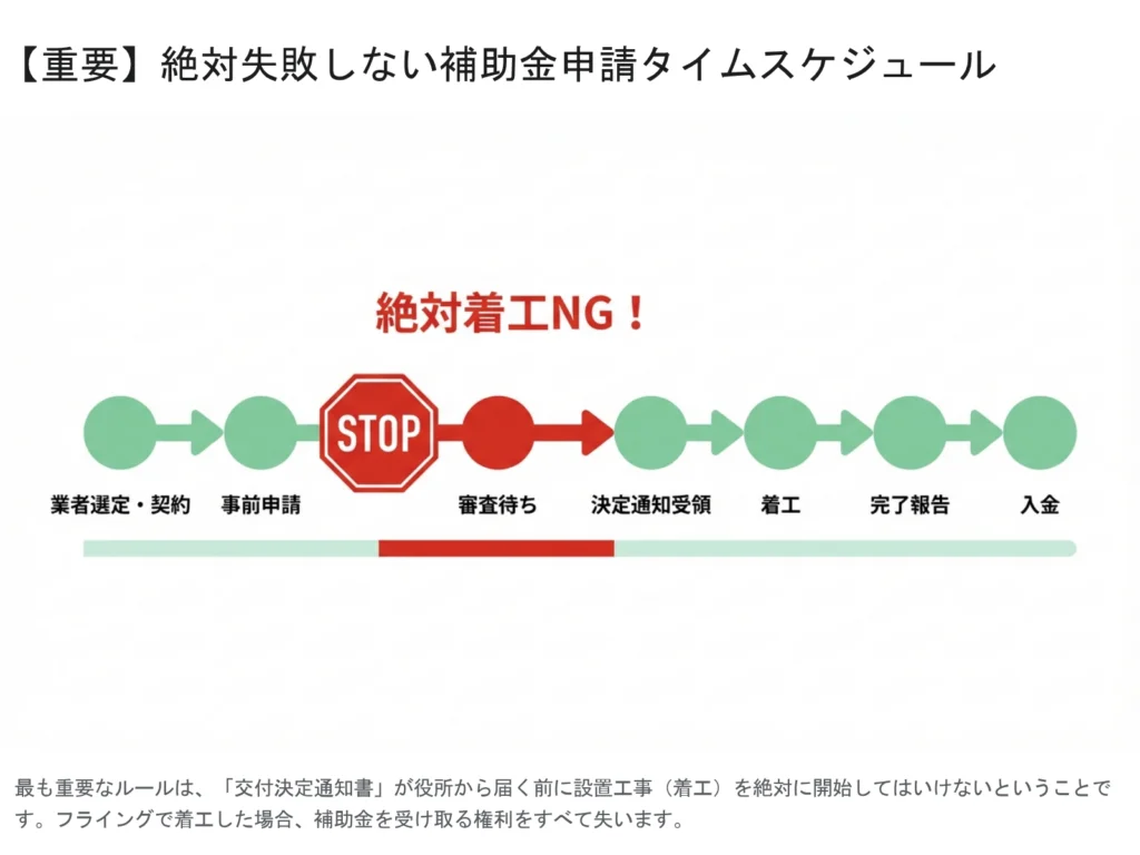 東京都中央区で活用できる太陽光発電システム・家庭用蓄電池・V2H充放電設備の3階建て補助金構造図