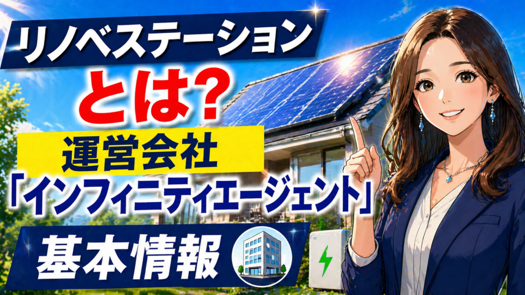 リノベステーションの運営会社インフィニティエージェントの基本情報を解説するアイキャッチ画像