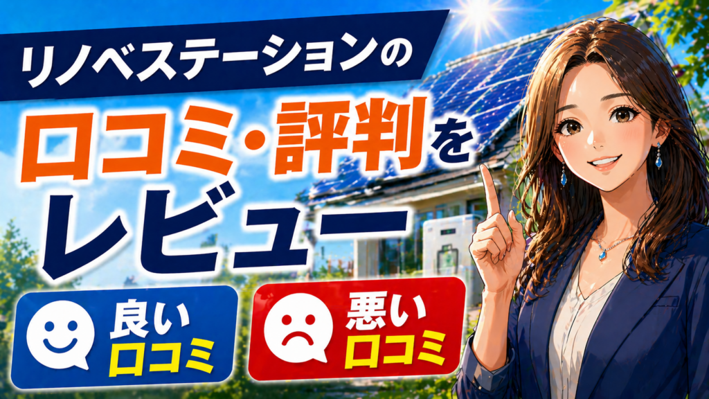 リノベステーションの良い口コミと悪い口コミを比較し評判をレビューする解説画像