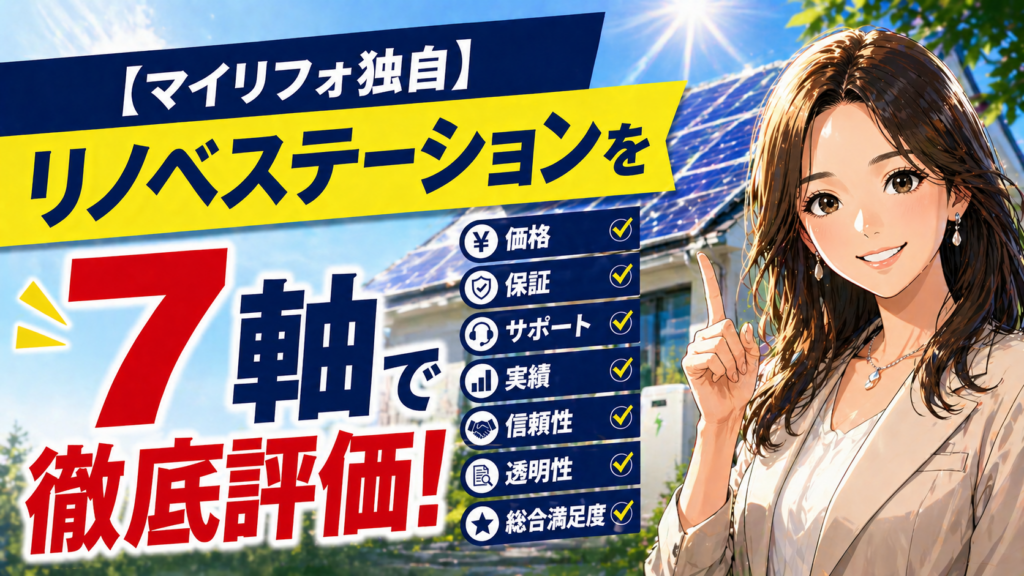 リノベステーションを価格・保証・実績など7軸で徹底評価する解説画像