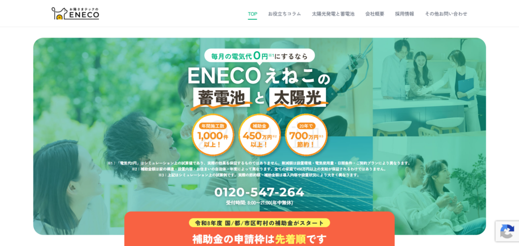 FireShot Capture 457 - 東京都の太陽光発電・蓄電池の設置ならえねこ｜補助金対応 -